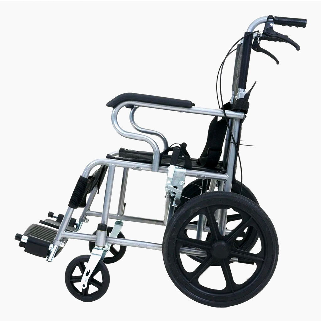 Silla De Ruedas Traslado Ligera y Portátil
