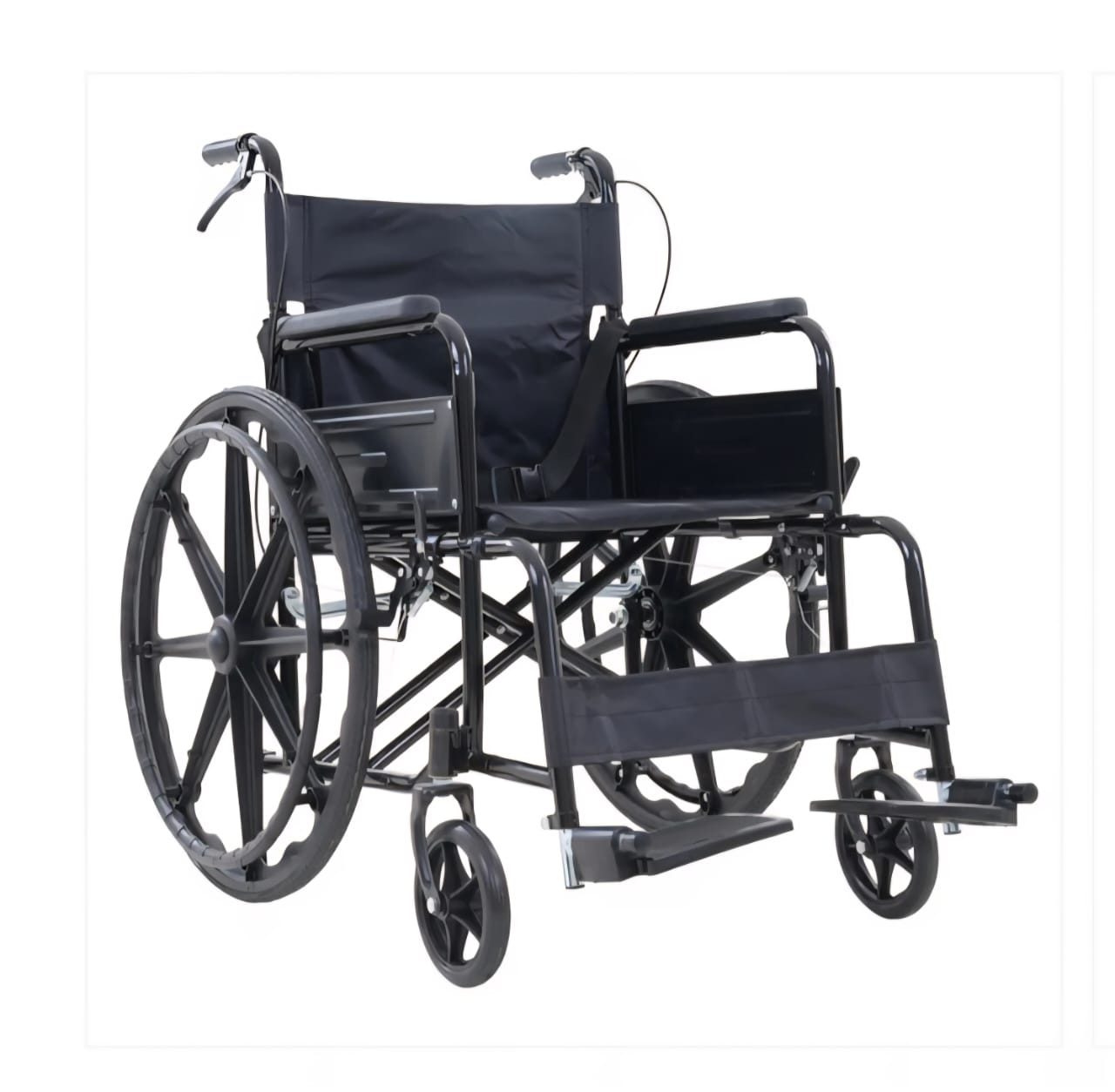 Silla De Ruedas Amplia Plegable
